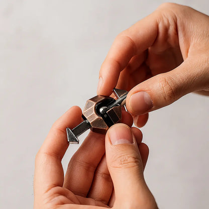 Metal IQ Lock Puzzle – Boost Problem-Solving Skills & Focus with This Premium Brain Game Gift Puzzlets