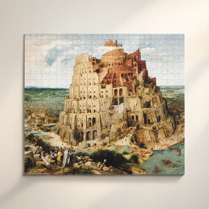 Tower of Babel 1000-Pc Puzzle – A Mind-Sharpening, Immersive Art Challenge for Adults & History Lovers Puzzlets