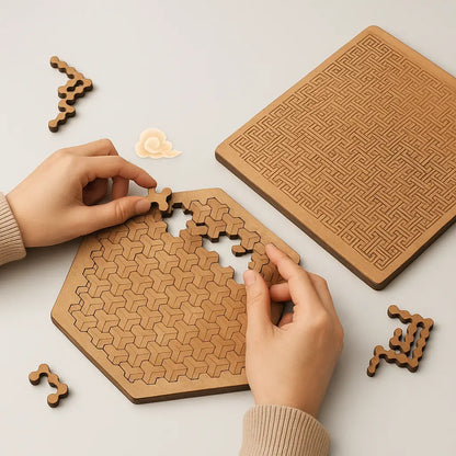 *Impossible* Wooden IQ Puzzle – A Mind-Boosting Challenge That Builds Focus, Logic & Patience Puzzlets