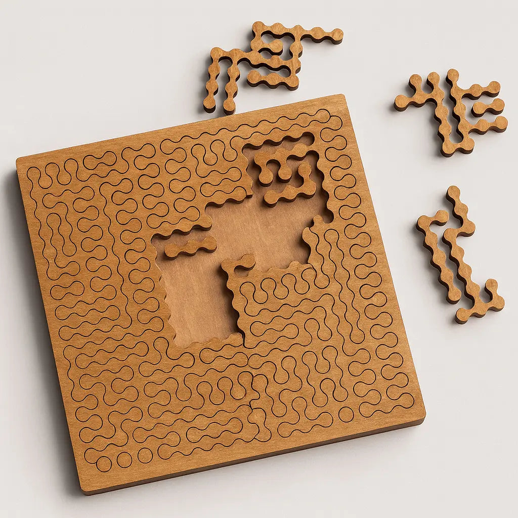 *Impossible* Wooden IQ Puzzle – A Mind-Boosting Challenge That Builds Focus, Logic & Patience Puzzlets