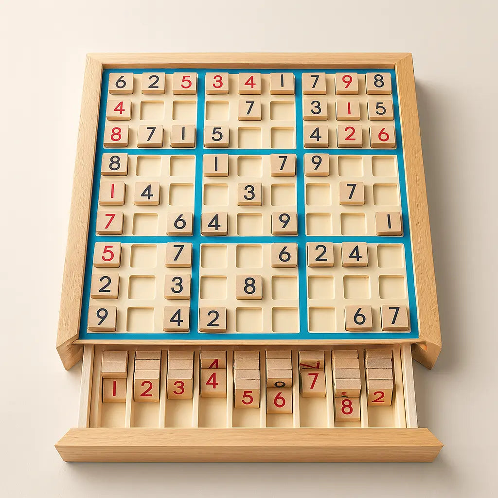 Wooden Sudoku Logic Game – A Mind-Sharpening Challenge for Calm, Focus & Brain Growth Puzzlets