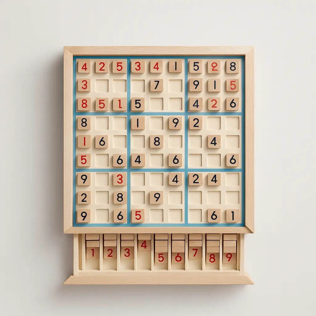 Wooden Sudoku Logic Game – A Mind-Sharpening Challenge for Calm, Focus & Brain Growth Puzzlets
