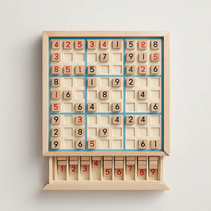 Wooden Sudoku Logic Game – A Mind-Sharpening Challenge for Calm, Focus & Brain Growth Puzzlets