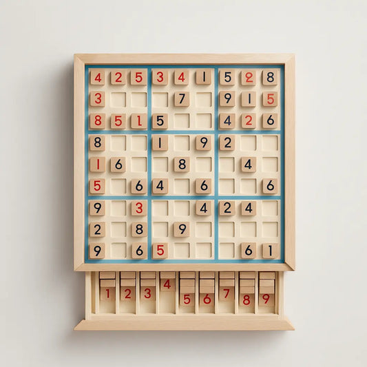 Wooden Sudoku Logic Game – A Mind-Sharpening Challenge for Calm, Focus & Brain Growth Puzzlets