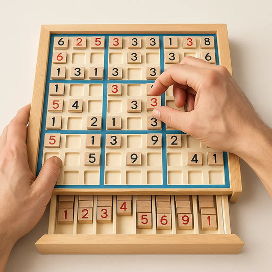 Wooden Sudoku Logic Game – A Mind-Sharpening Challenge for Calm, Focus & Brain Growth Puzzlets