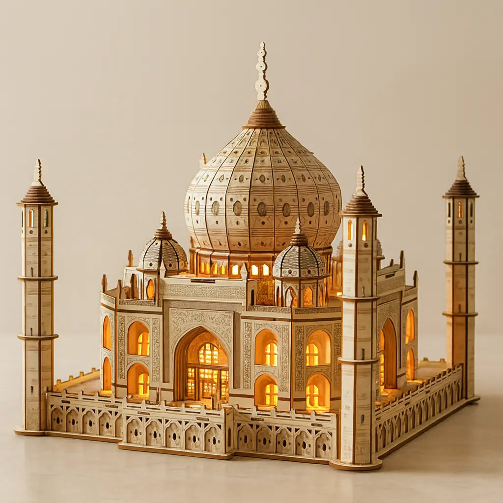 Taj Mahal 3D Wooden Puzzle – A Premium Brain-Challenge for Focus, Skill & Relaxation Puzzlets