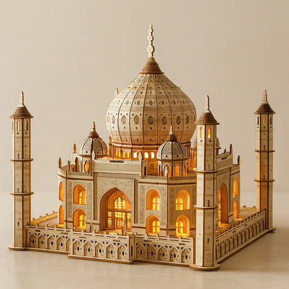 Taj Mahal 3D Wooden Puzzle – A Premium Brain-Challenge for Focus, Skill & Relaxation Puzzlets