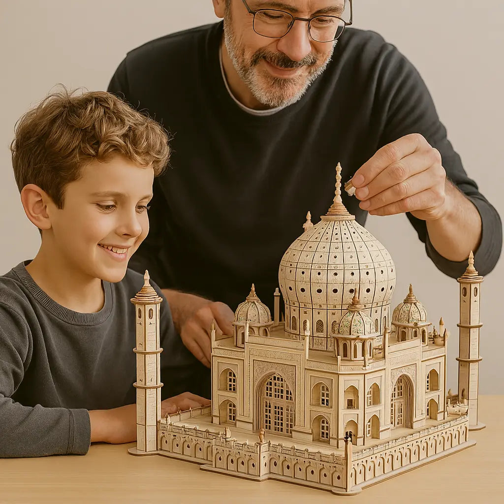 Taj Mahal 3D Wooden Puzzle – A Premium Brain-Challenge for Focus, Skill & Relaxation Puzzlets