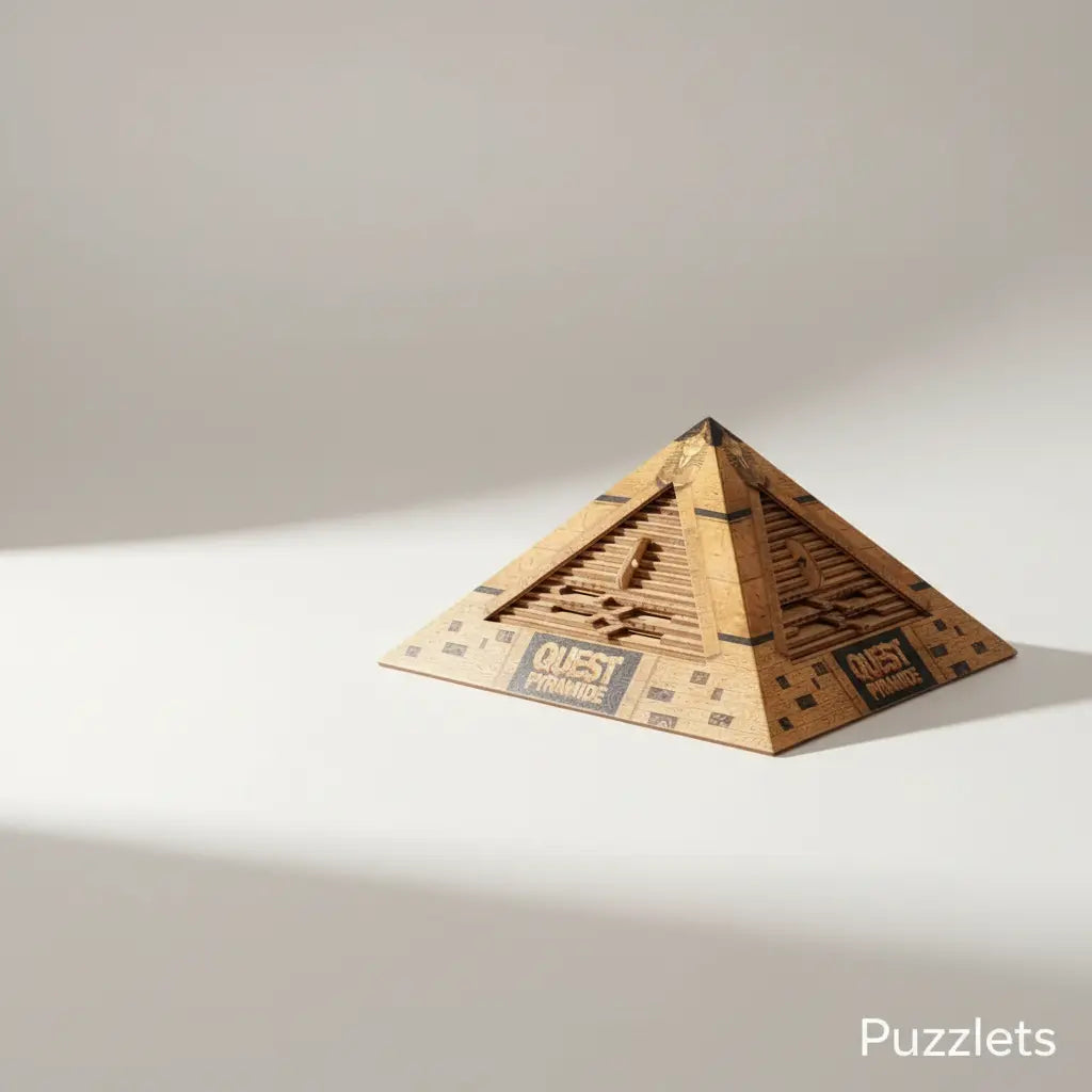 Pyramid Brain Teaser Box – Boost Focus, Curiosity & Problem-Solving with a Secret Compartment Puzzlets